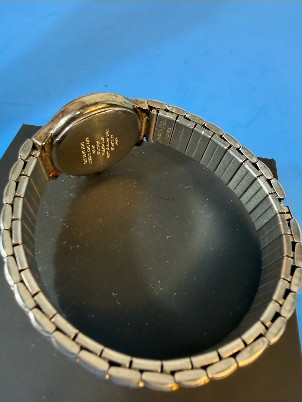 Anne Klein Silver and Gold-Tone Round Dial Watch